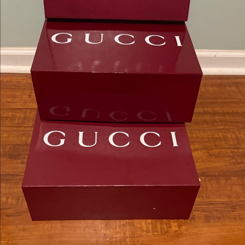 Gucci Maroon Decorative Box Set-4 Boxes - Picture 8 of 13